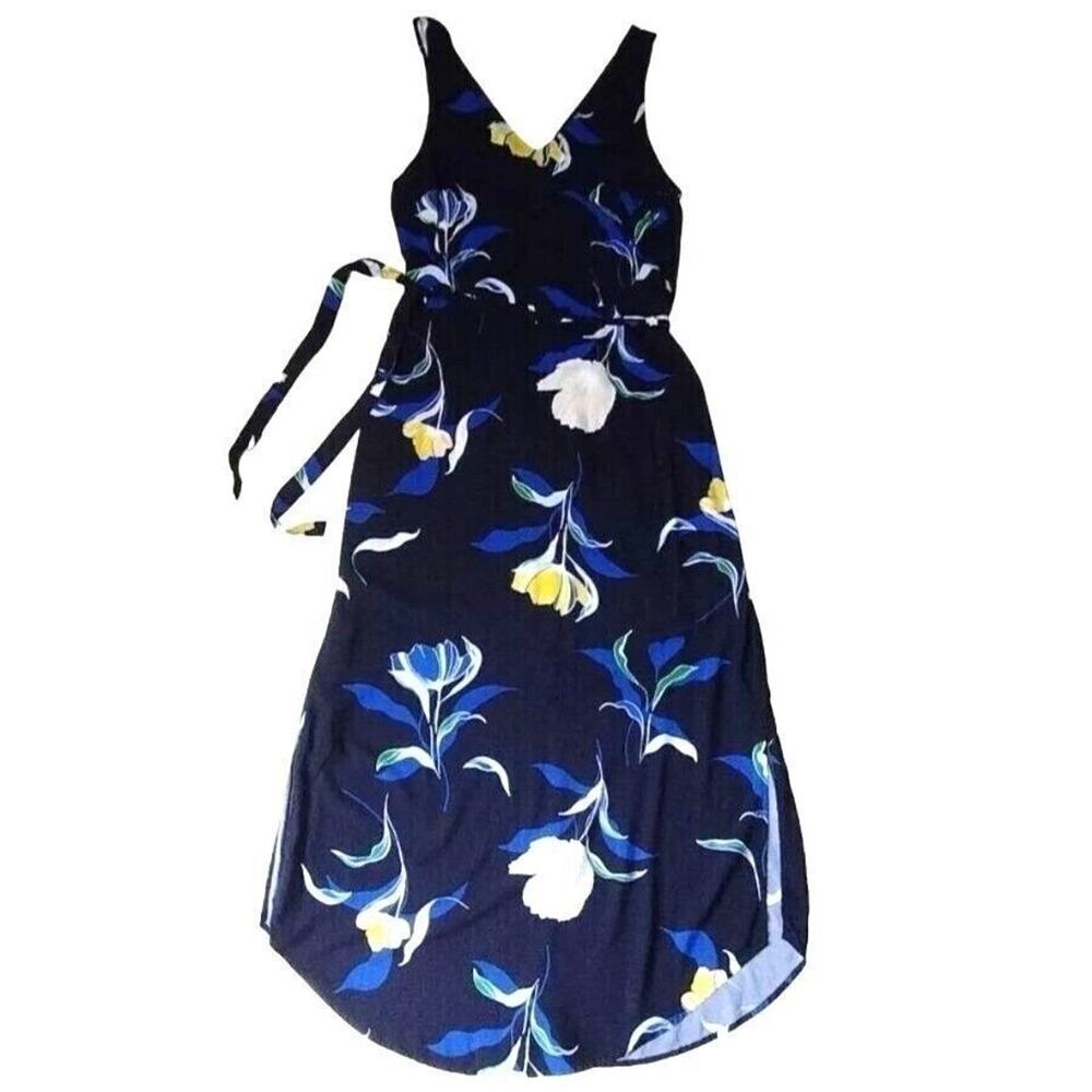 New Day Women's Dress Small Floral Blue Sundress Sleeveless Vacation BOHO - Picture 5 of 14